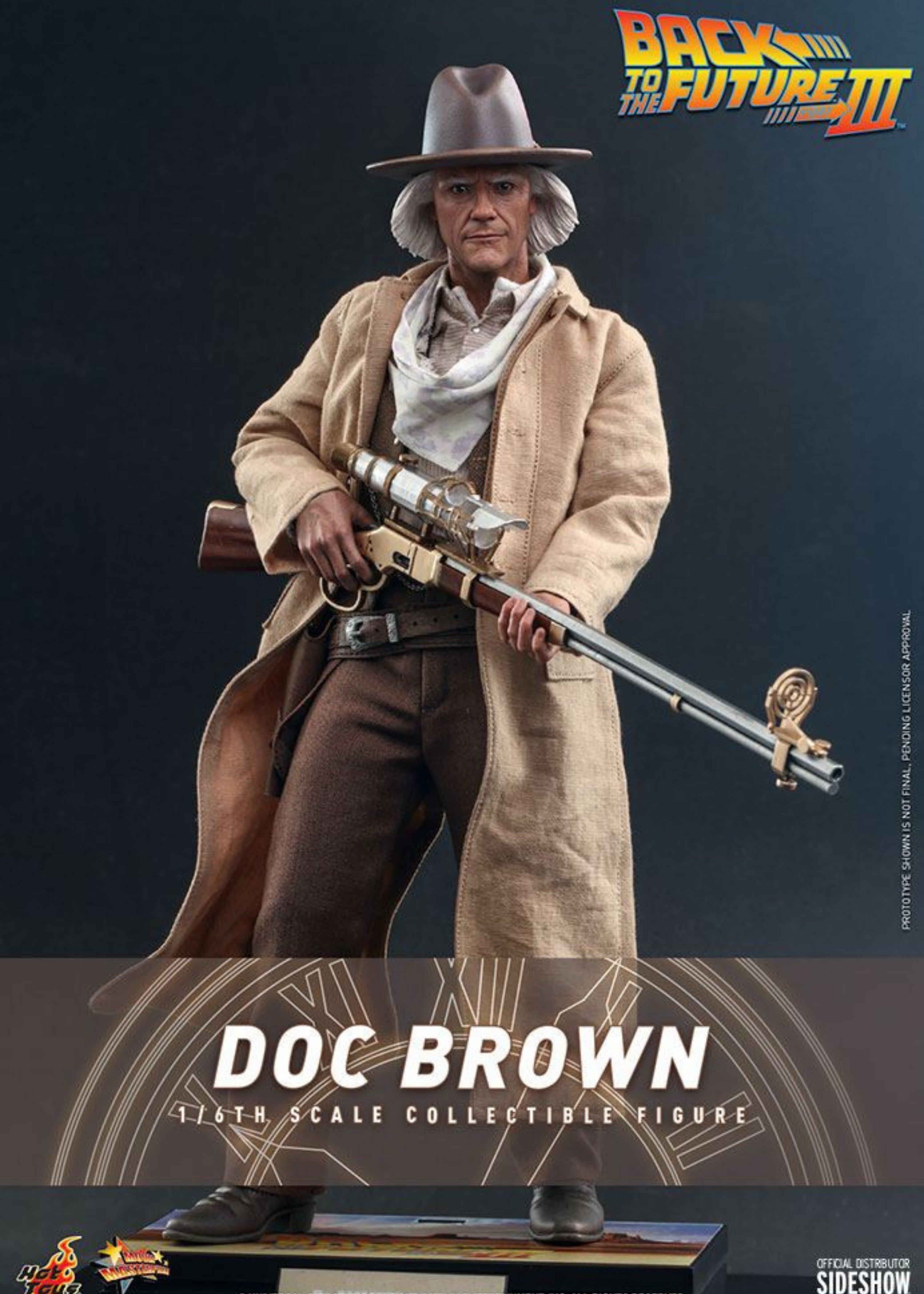Back To The Future: III Movie Masterpiece Action Figure 1/6 Doc Brown 32 cm