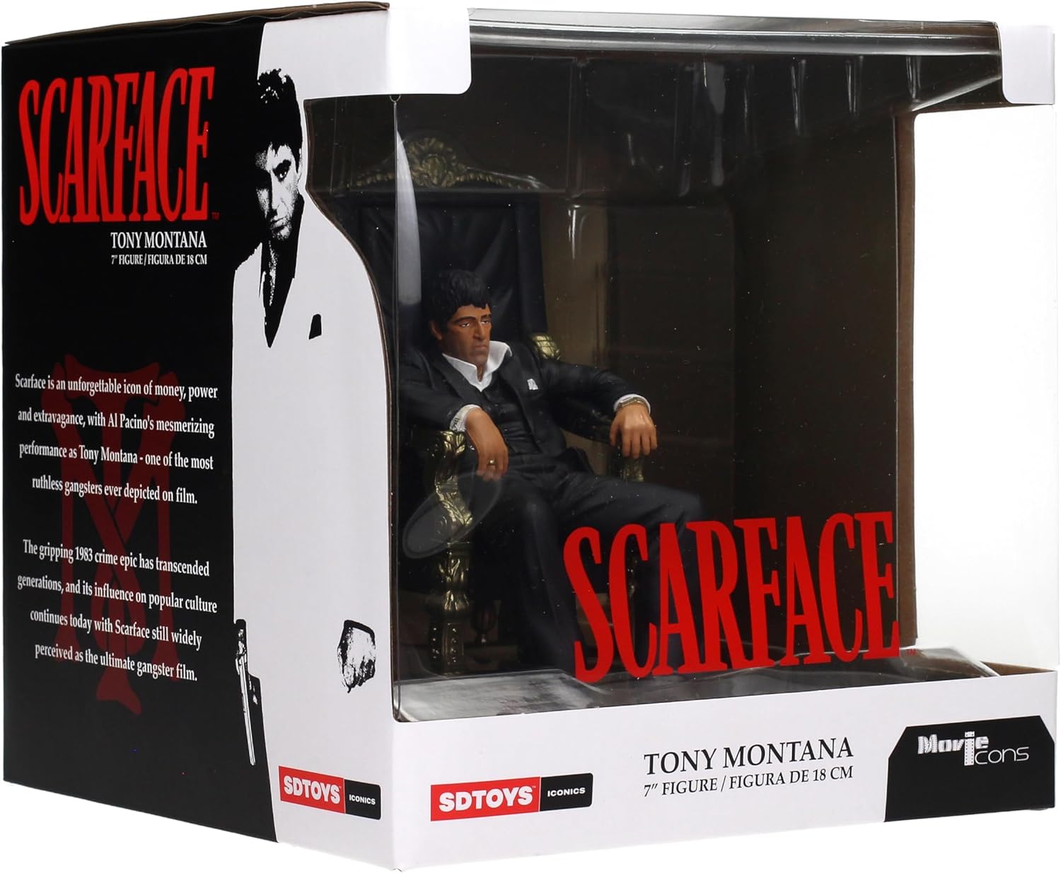 Scarface: Movie Icons PVC Statue Tony Montana 18 cm