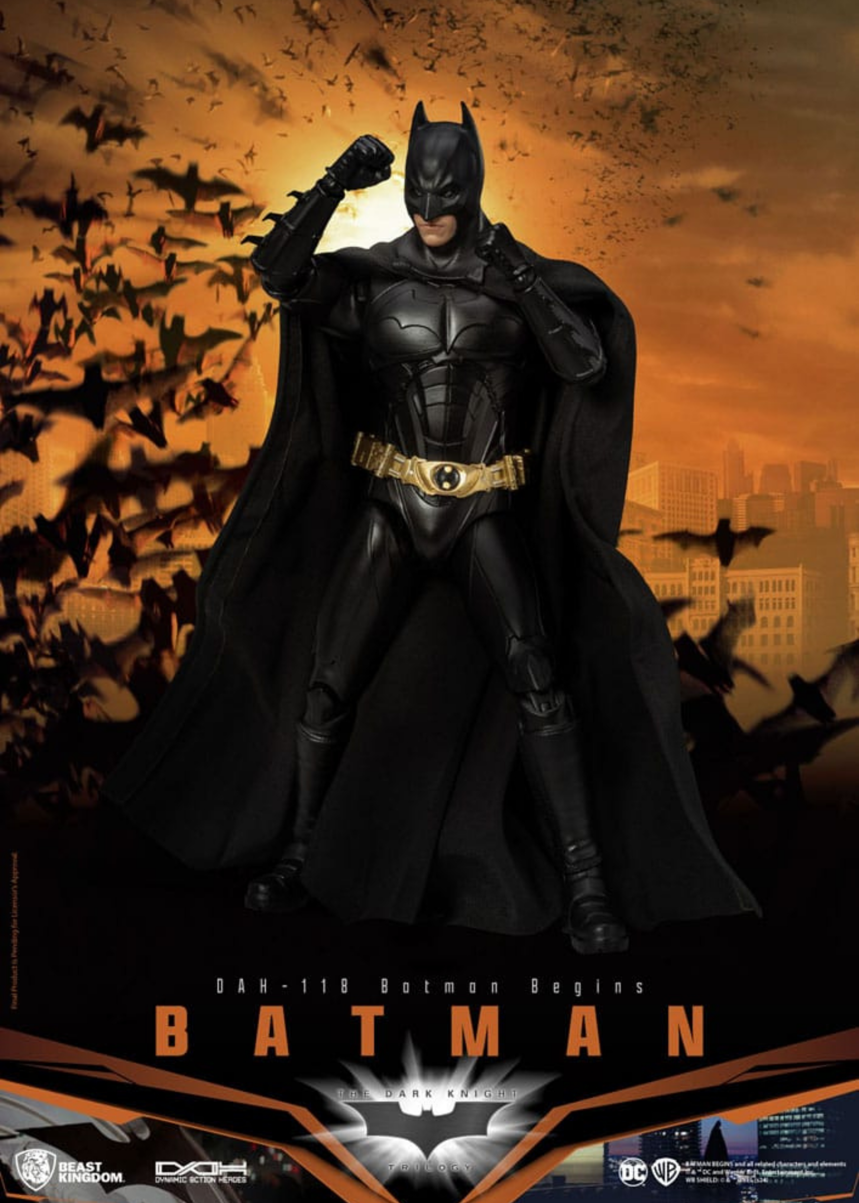 DC Comics: Dynamic 8ction Heroes Action Figure 1/9 Batman (Batman Begins) 21 cm