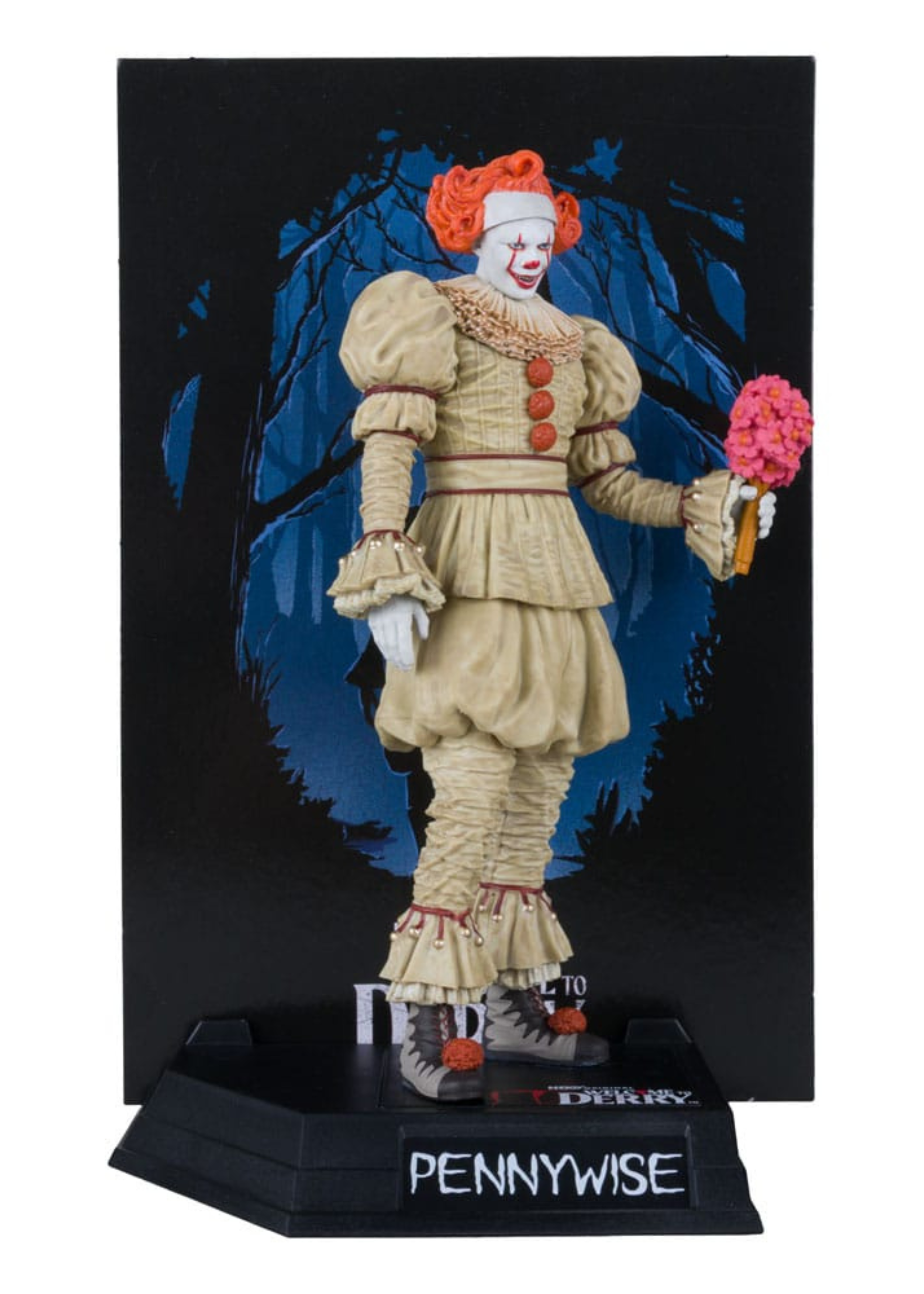IT: Welcome to Derry Movie Maniacs PVC Statue Pennywise (Flashback) (Gold Label) 16 cm