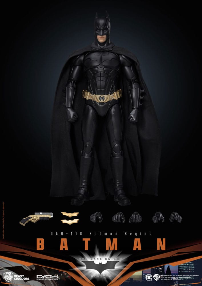 DC Comics: Dynamic 8ction Heroes Action Figure 1/9 Batman (Batman Begins) 21 cm