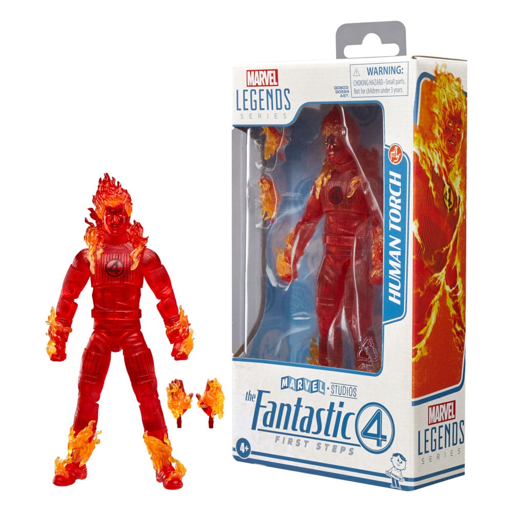 Marvel: I Fantastici 4 First Steps Marvel Legends Action Figure Silver Surfer 15 cm First Steps Marvel Legends Action Figure Human Torch 15 cm
