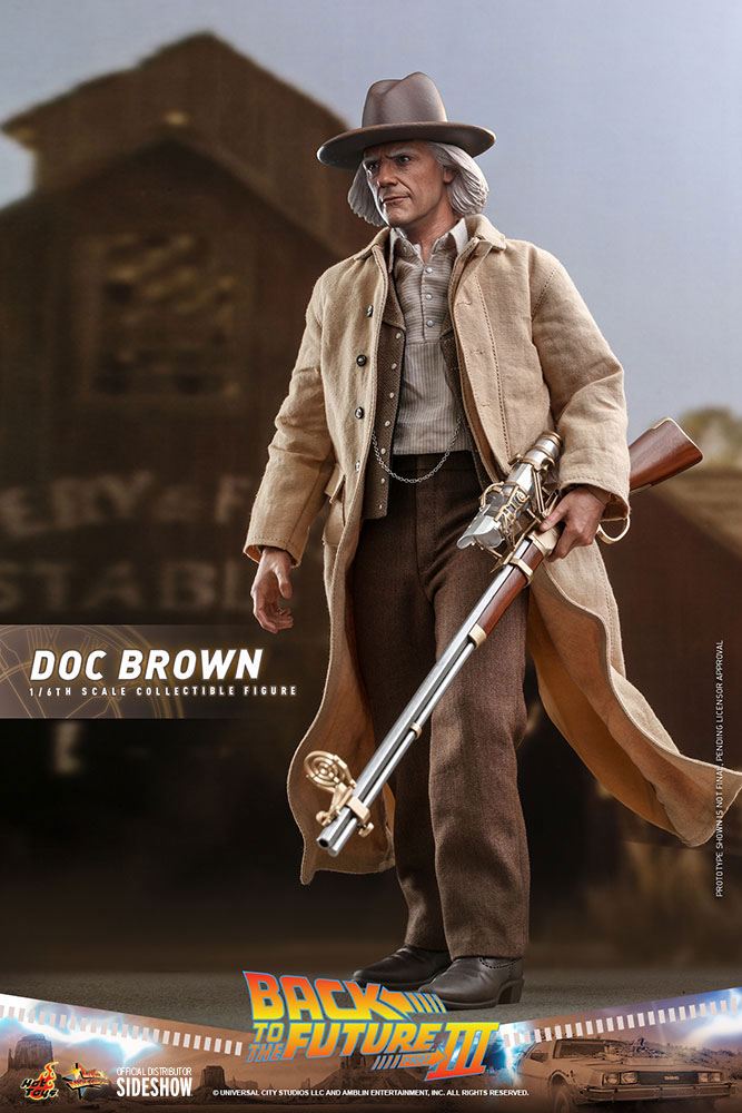Back To The Future: III Movie Masterpiece Action Figure 1/6 Doc Brown 32 cm