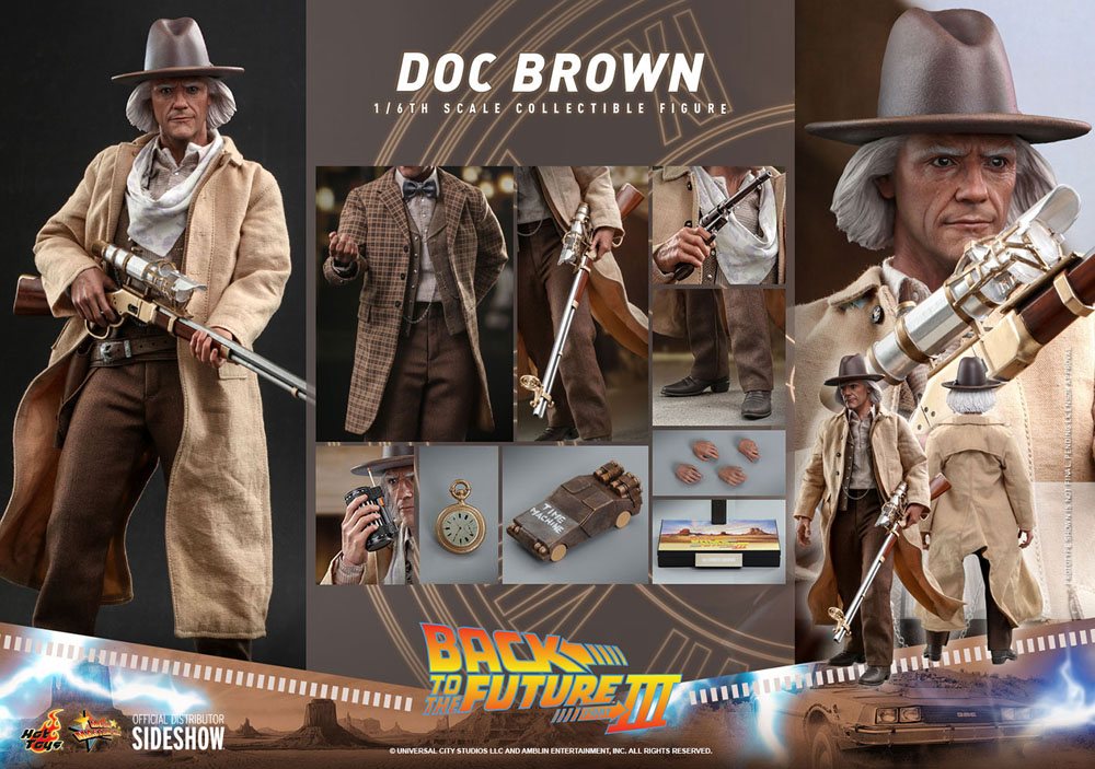 Back To The Future: III Movie Masterpiece Action Figure 1/6 Doc Brown 32 cm
