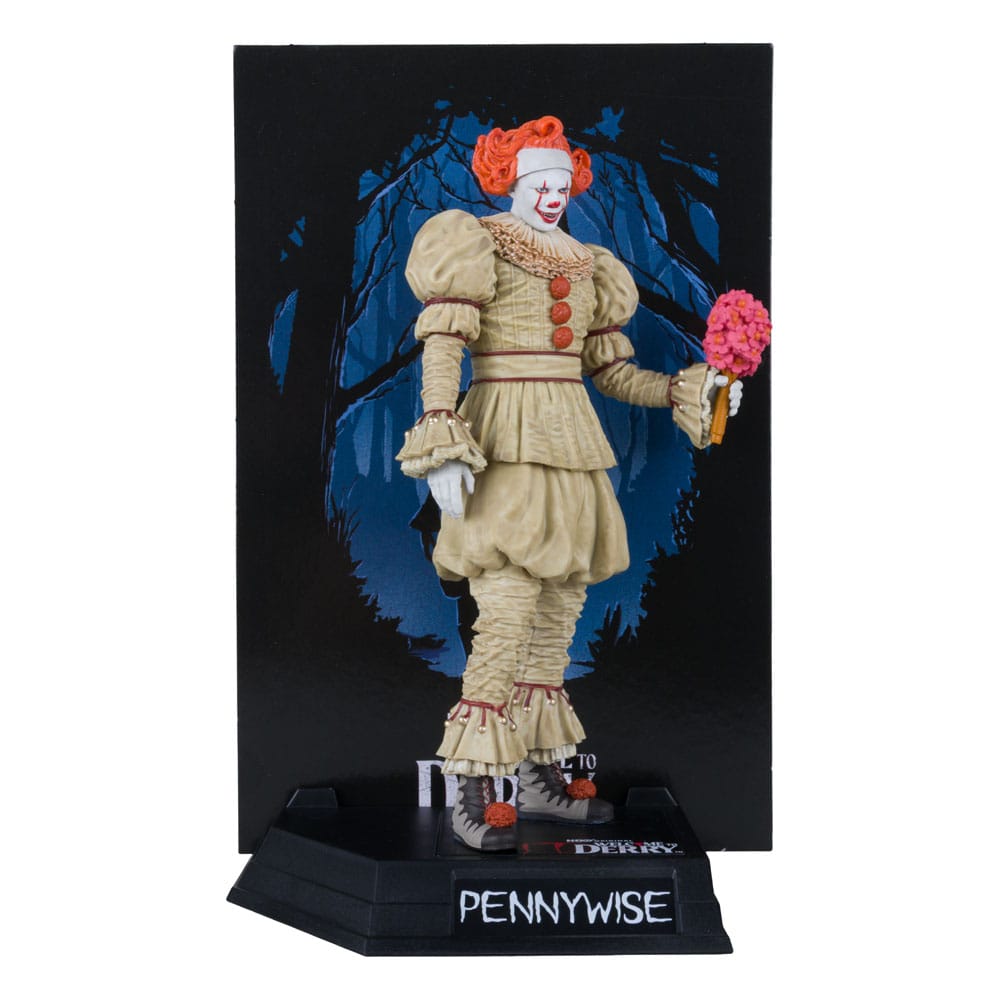 IT: Welcome to Derry Movie Maniacs PVC Statue Pennywise (Flashback) (Gold Label) 16 cm