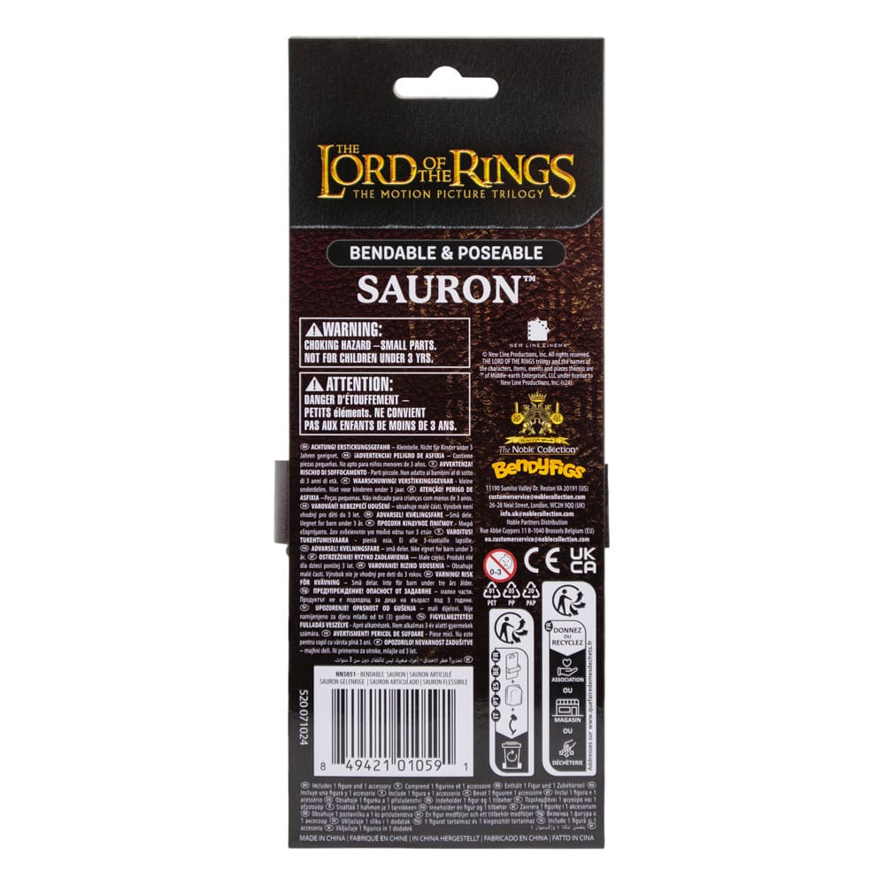 The Lord of the Rings: Sauron Action Figure 19 cm Bendyfigs Bendable