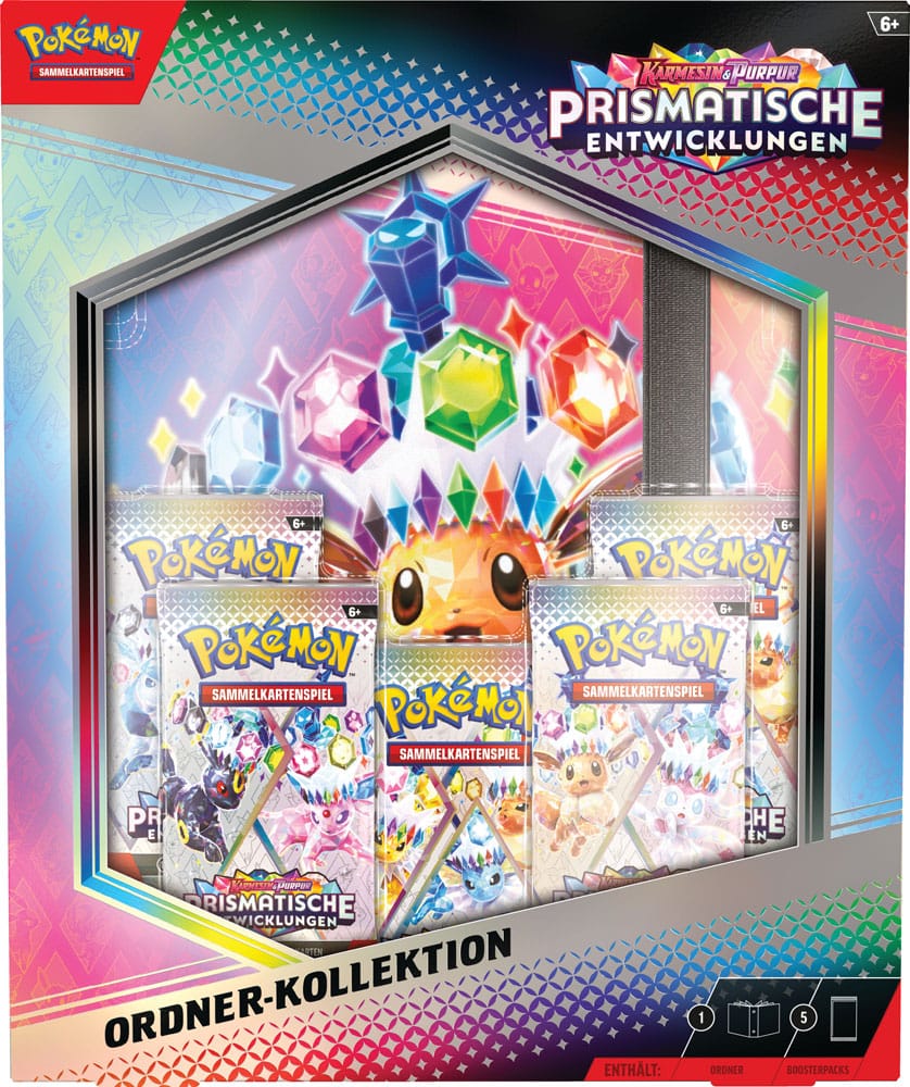 Pokemon TCG: Scarlatto & Violetto - Evoluzioni Prismatiche Collezione con Raccoglitore *Versione Tedesca*