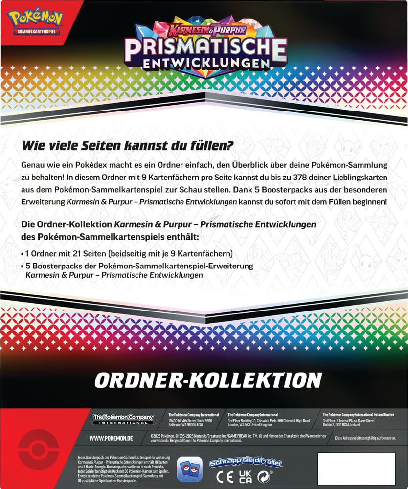 Pokemon TCG: Scarlatto & Violetto - Evoluzioni Prismatiche Collezione con Raccoglitore *Versione Tedesca*
