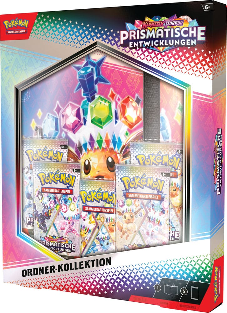 Pokemon TCG: Scarlatto & Violetto - Evoluzioni Prismatiche Collezione con Raccoglitore *Versione Tedesca*