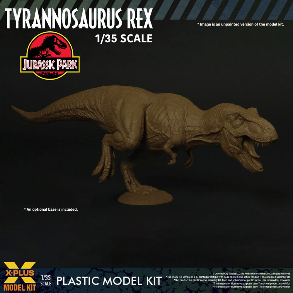 Jurassic Park: Plastic Model Kit 1:35 Tyrannosaurus Rex 42 cm - Unpainted