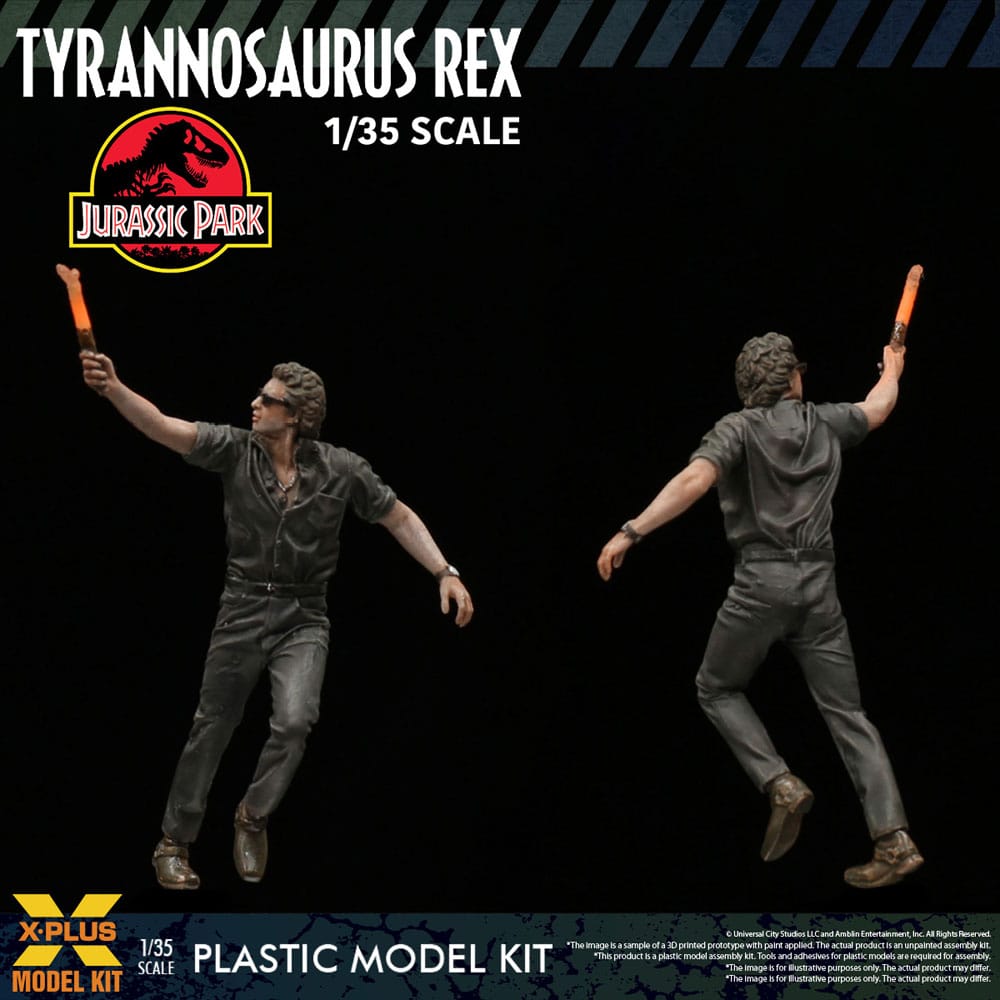 Jurassic Park: Plastic Model Kit 1:35 Tyrannosaurus Rex 42 cm - Unpainted