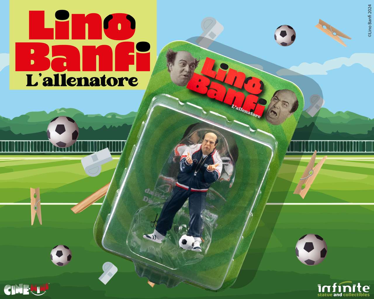 Infinite statue: Lino banfi l’allenatore nel pallone oronzo canà cinemini pvc