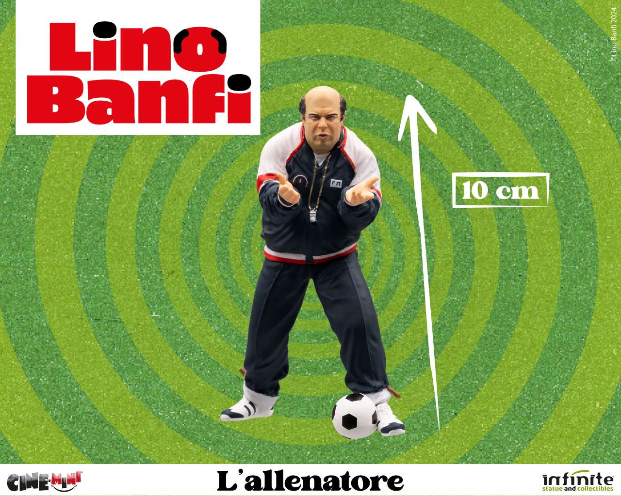 Infinite statue: Lino banfi l’allenatore nel pallone oronzo canà cinemini pvc