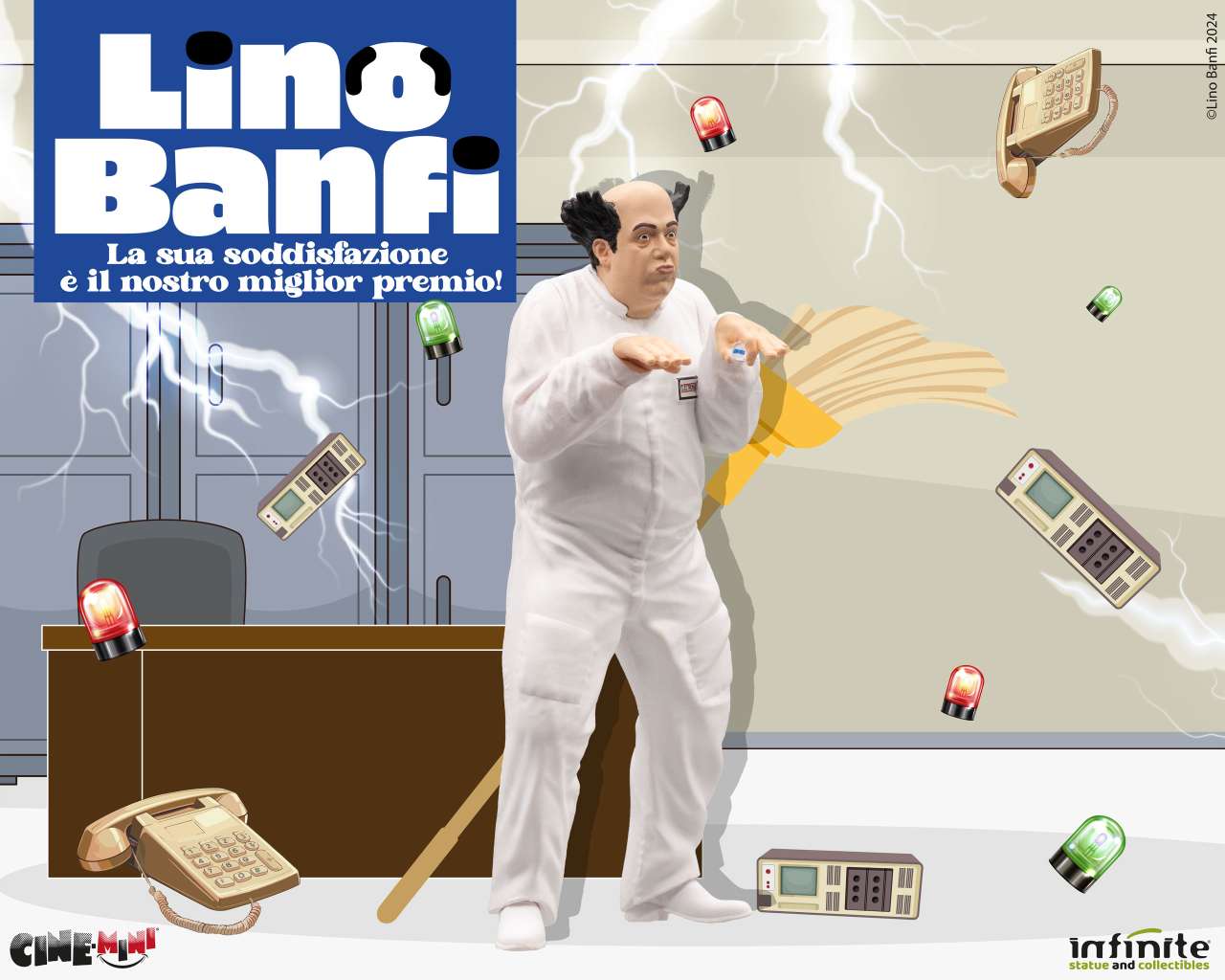 Infinite Statue: Lino banfi la sua soddisfazione e' il nostro miglior premio cinemini pvc