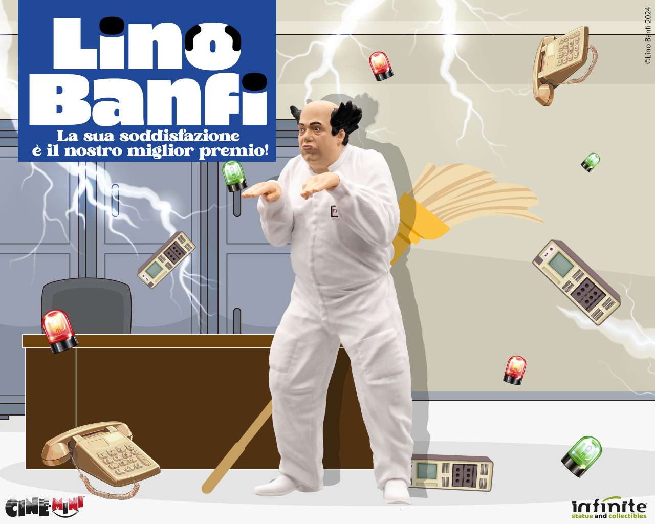 Infinite Statue: Lino banfi la sua soddisfazione e' il nostro miglior premio cinemini pvc