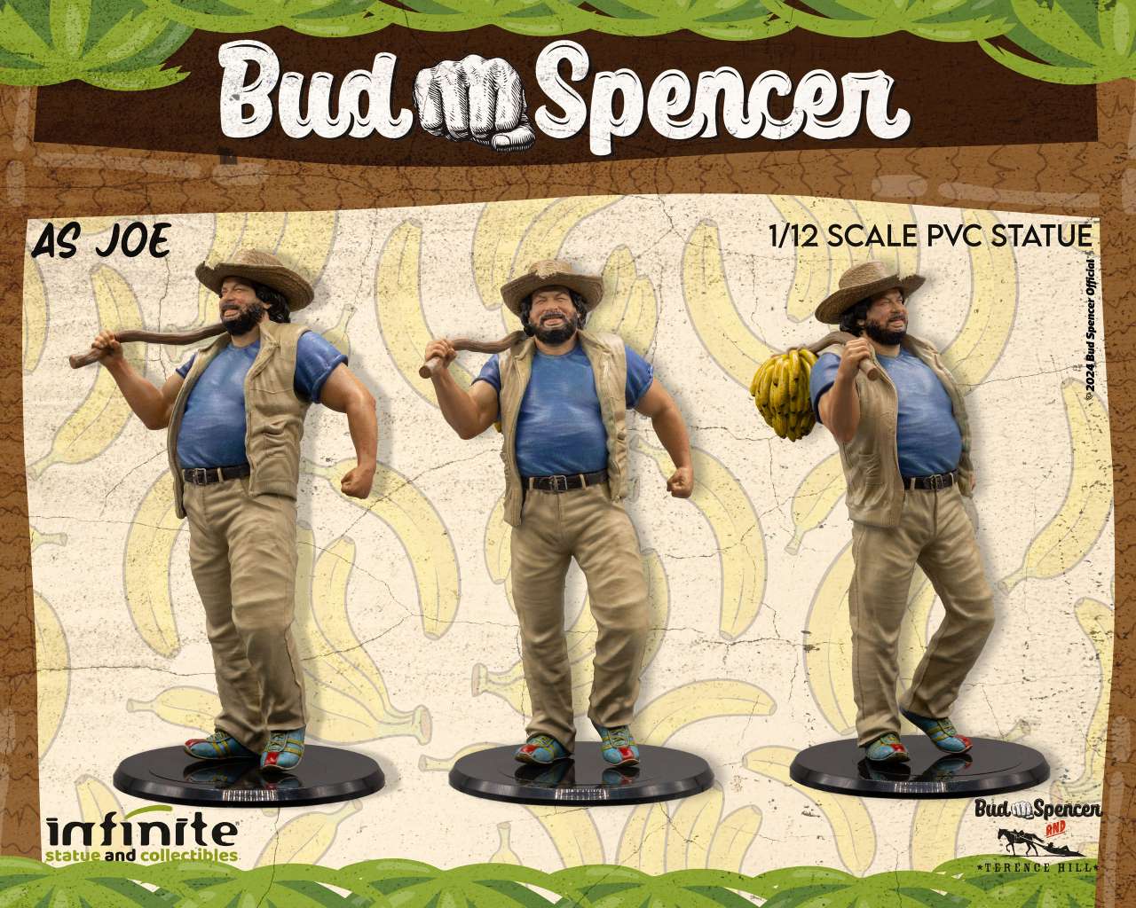 Infinite Statue: Bud spencer as joe 1/12 pvc statue