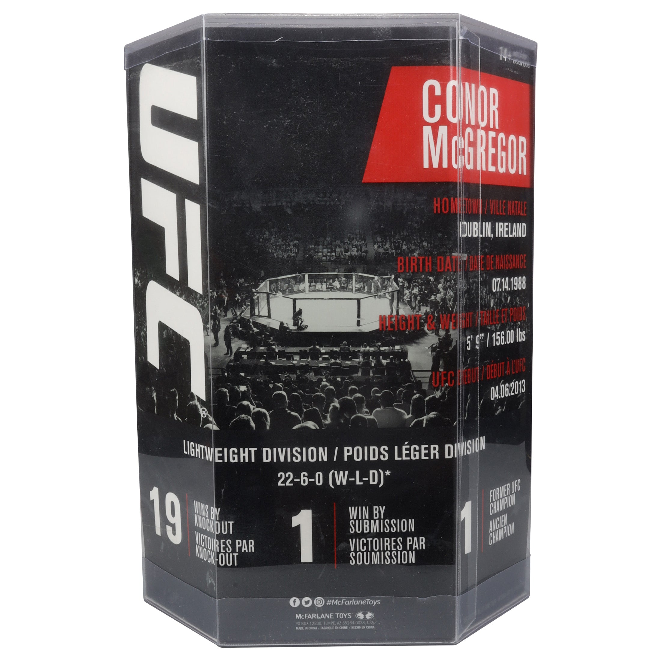 UFC: Posed PVC Statue Conor McGregor 18 cmv Platinum Edition Exclusive