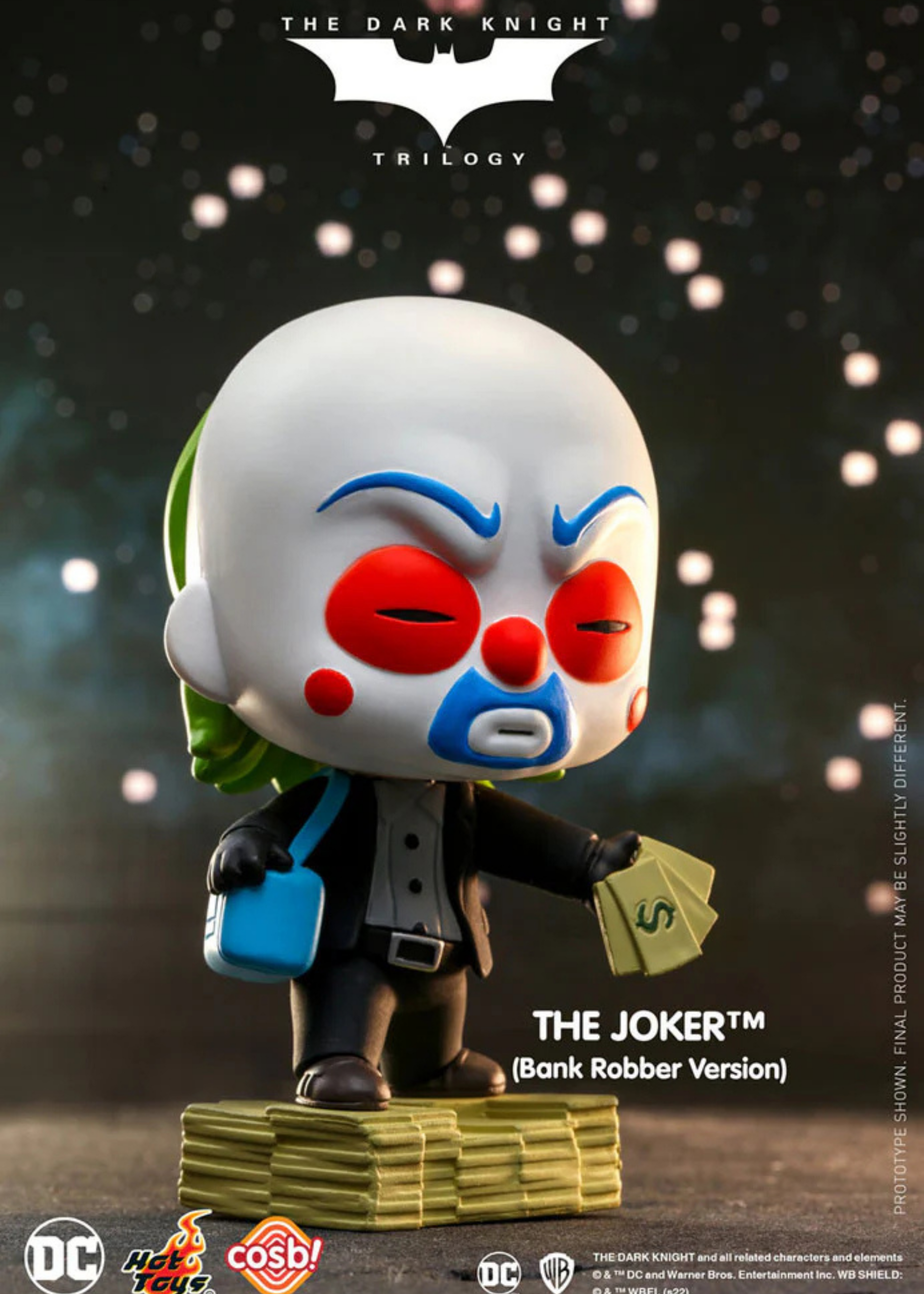 DC Comics: The Dark Knight Trilogy Cosbi Mini Figure The Joker (Bank Robber) 8 cm