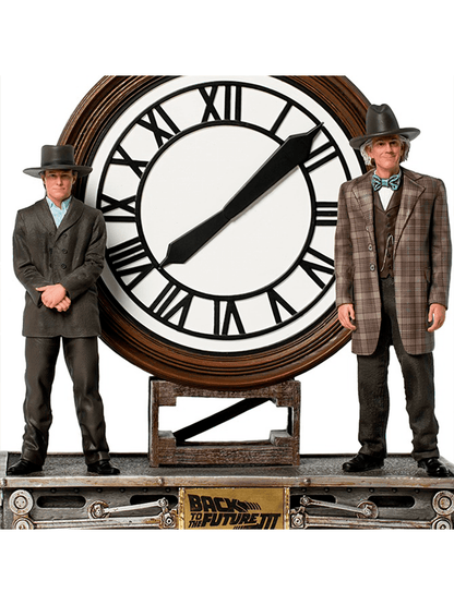 Back To The Future: Statue Marty and Doc at the Clock - Art Scale 1/10 - Iron Studios