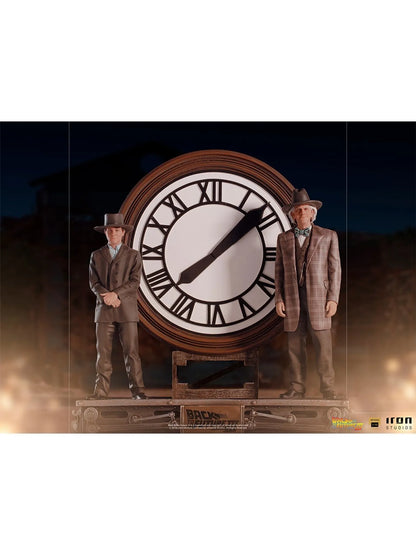 Back To The Future: Statue Marty and Doc at the Clock - Art Scale 1/10 - Iron Studios