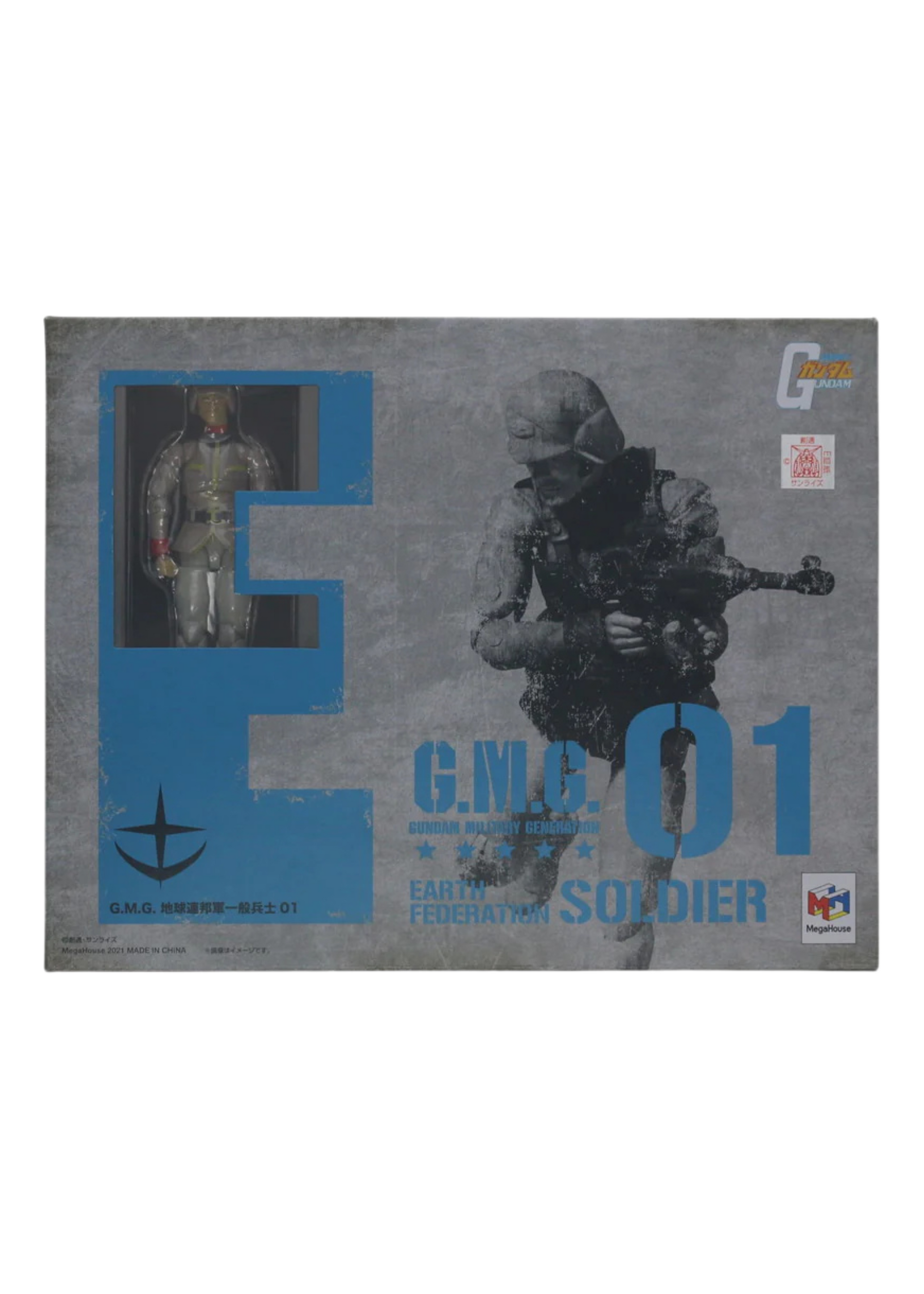 Gundam: Mobile Suit G.M.G. Action Figure Earth Federation Army Soldier 01