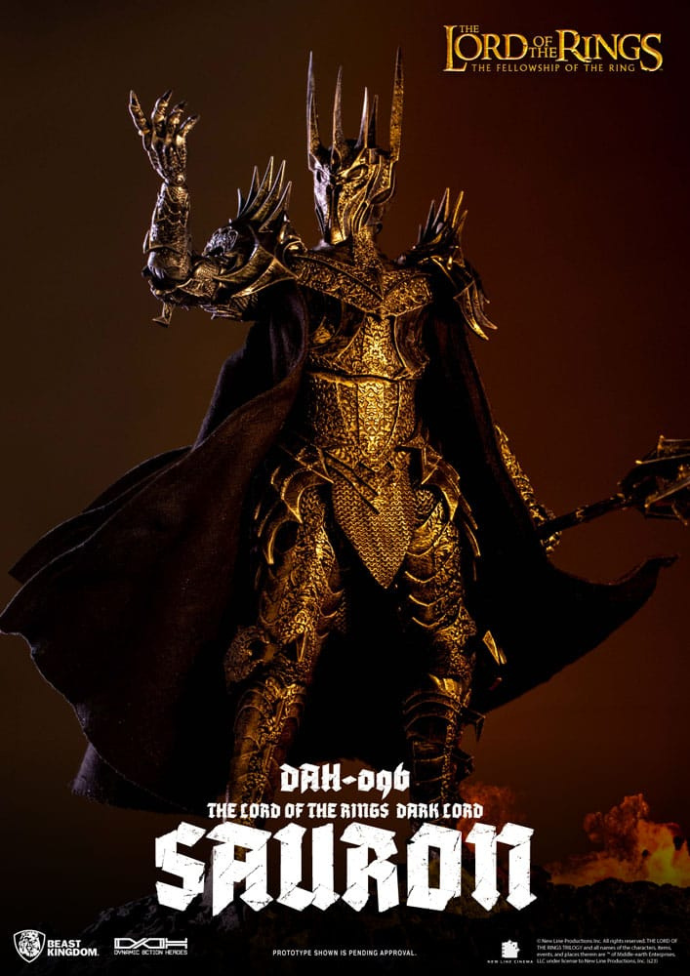 The Lord of the Rings: Sauron Dynamic 8ction Heroes Action Figure 1/9 29 cm