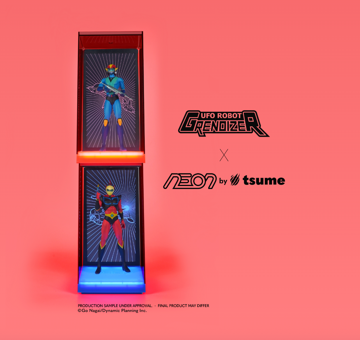 Ufo Robot Grendizer Kabuto Koji Statue Neon By Tsume 25 cm