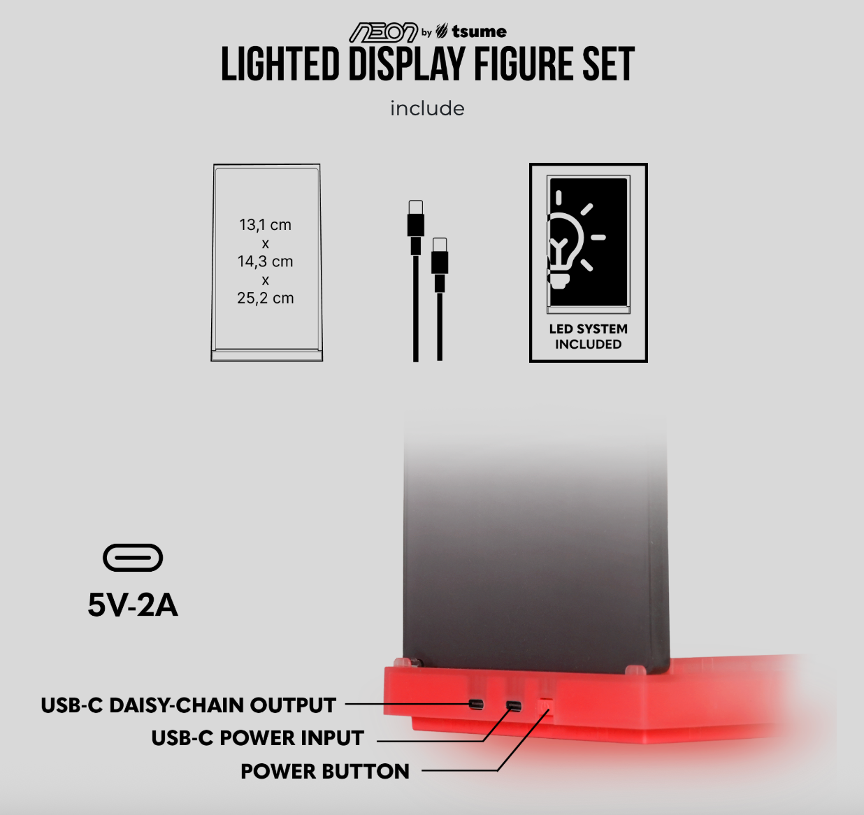 Ufo Robot Grendizer Kabuto Koji Statue Neon By Tsume 25 cm