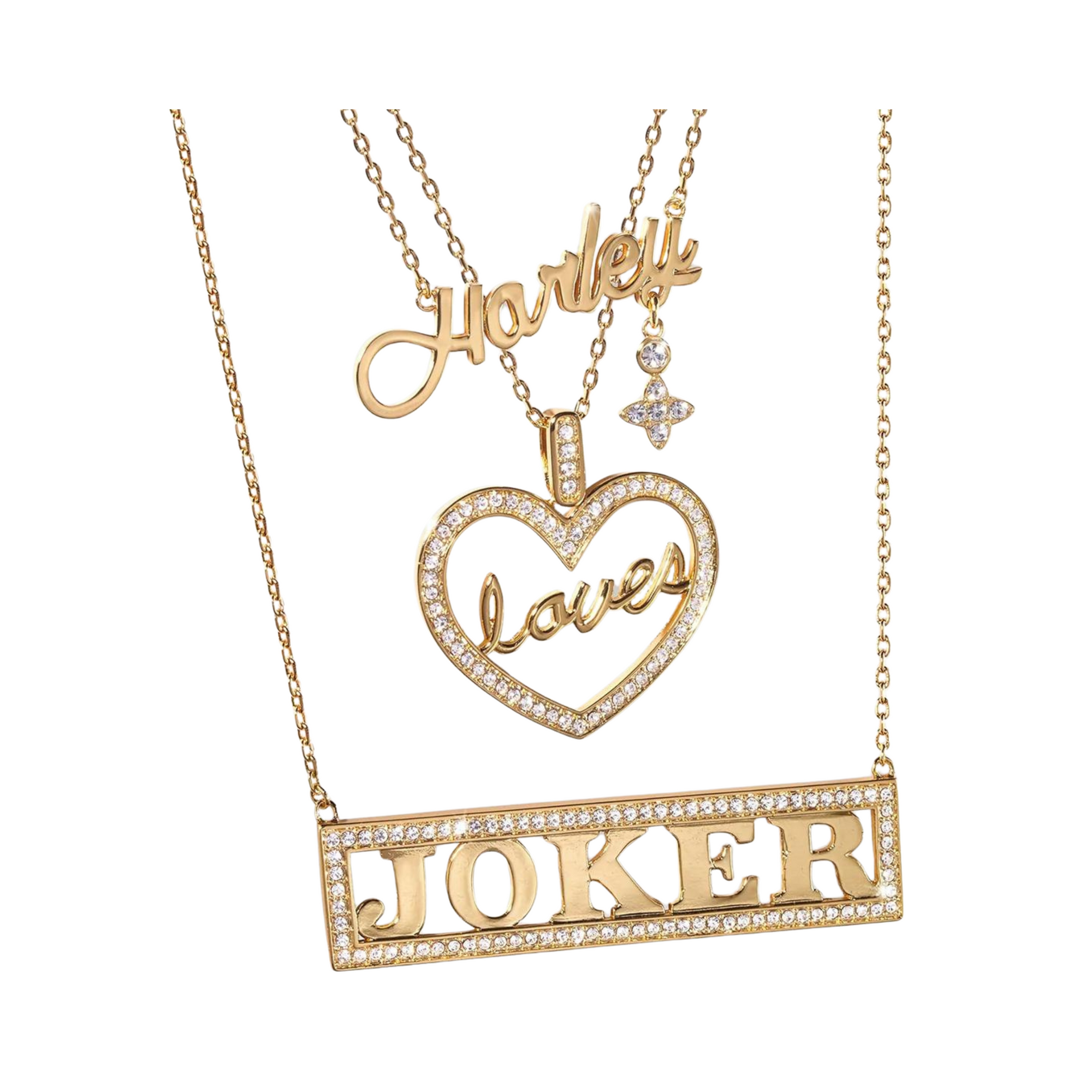 Dc Comics: Harley Quinn Loves Necklace Set Joker - Collana