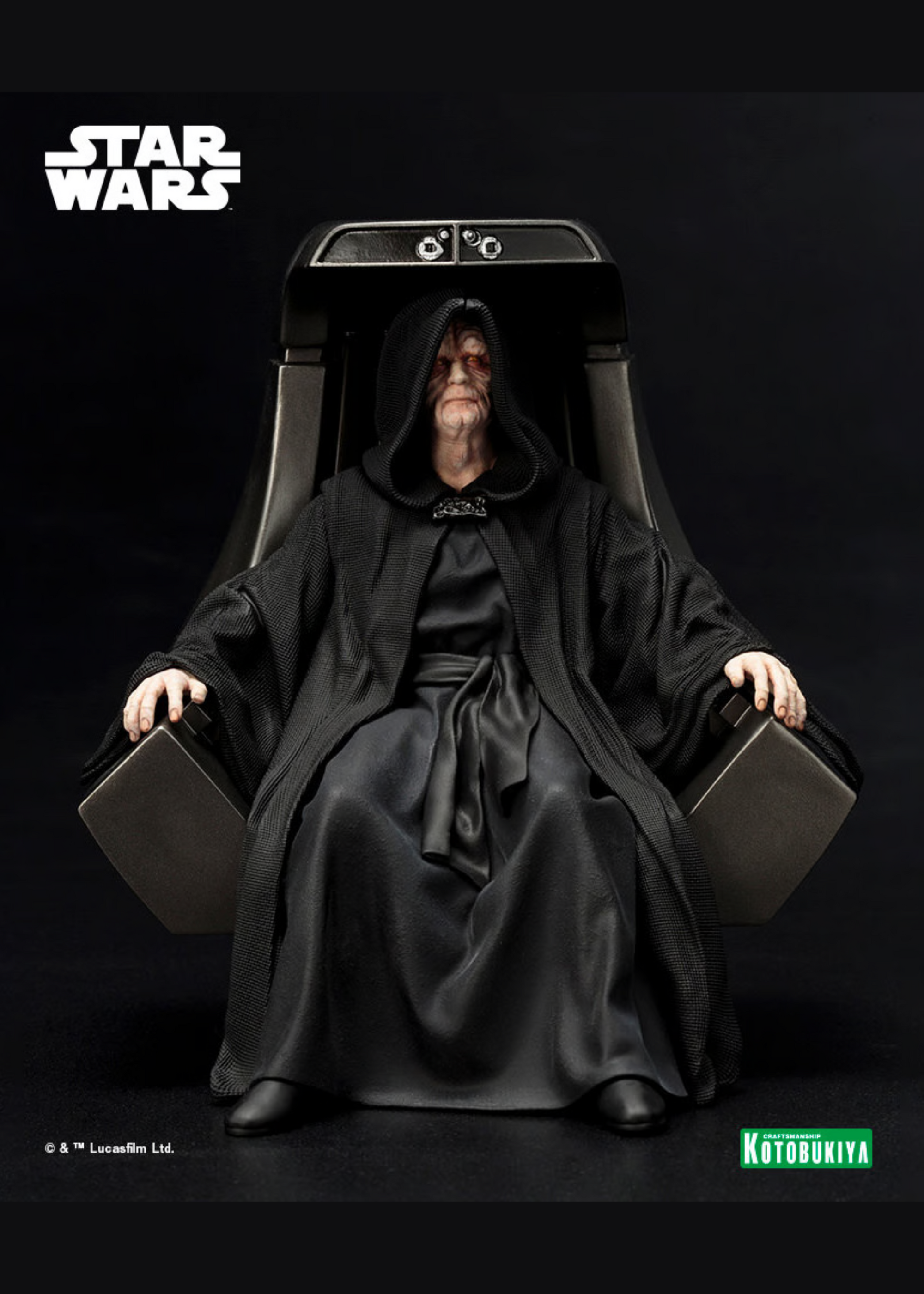 Star Wars: Return of the Jedi ARTFX+ PVC Statue 1/10 Emperor Palpatine 16 cm