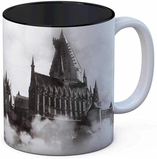 Harry Potter: Hogwarts Castle Black and White Mug - Tazza