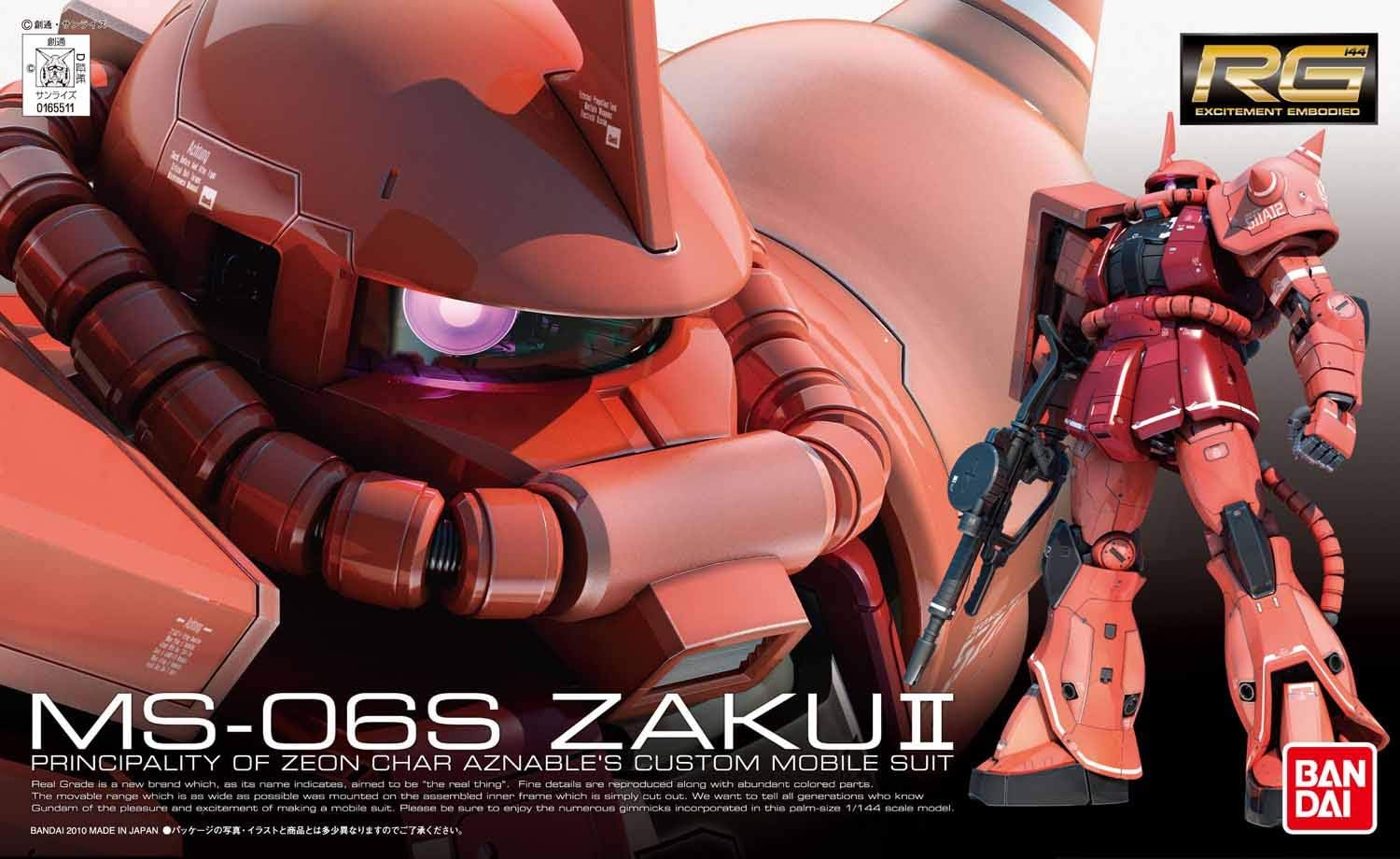 Gunpla: Bandai Model Kit - RG zaku II ms-06s #2 1/144