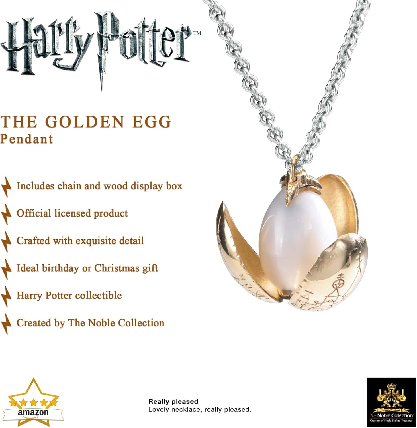 Harry Potter: Golden Egg Pendant - Pendente Uovo D'oro Torneo Tre Maghi