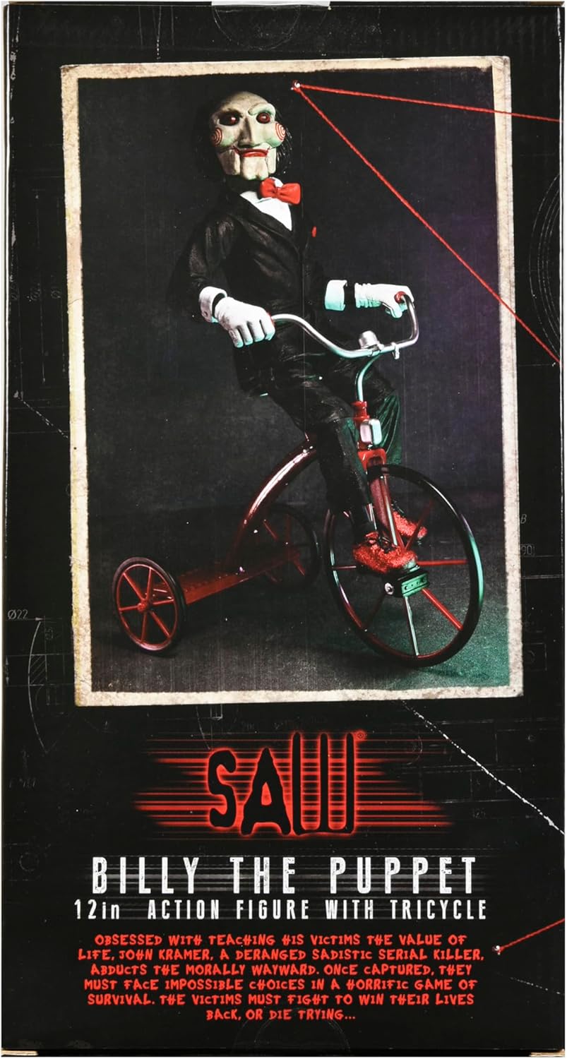 Saw Action Figure with Sound Billy with Tricyle 30 cm