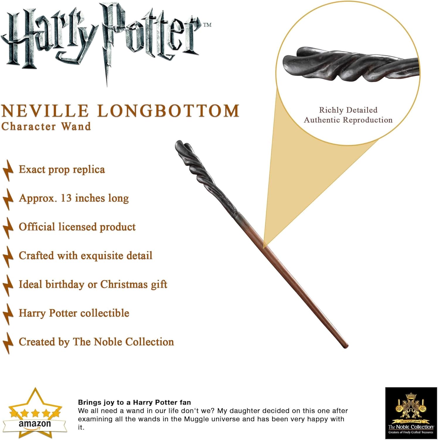 Harry Potter: Neville Longbottom Wand - Bacchetta