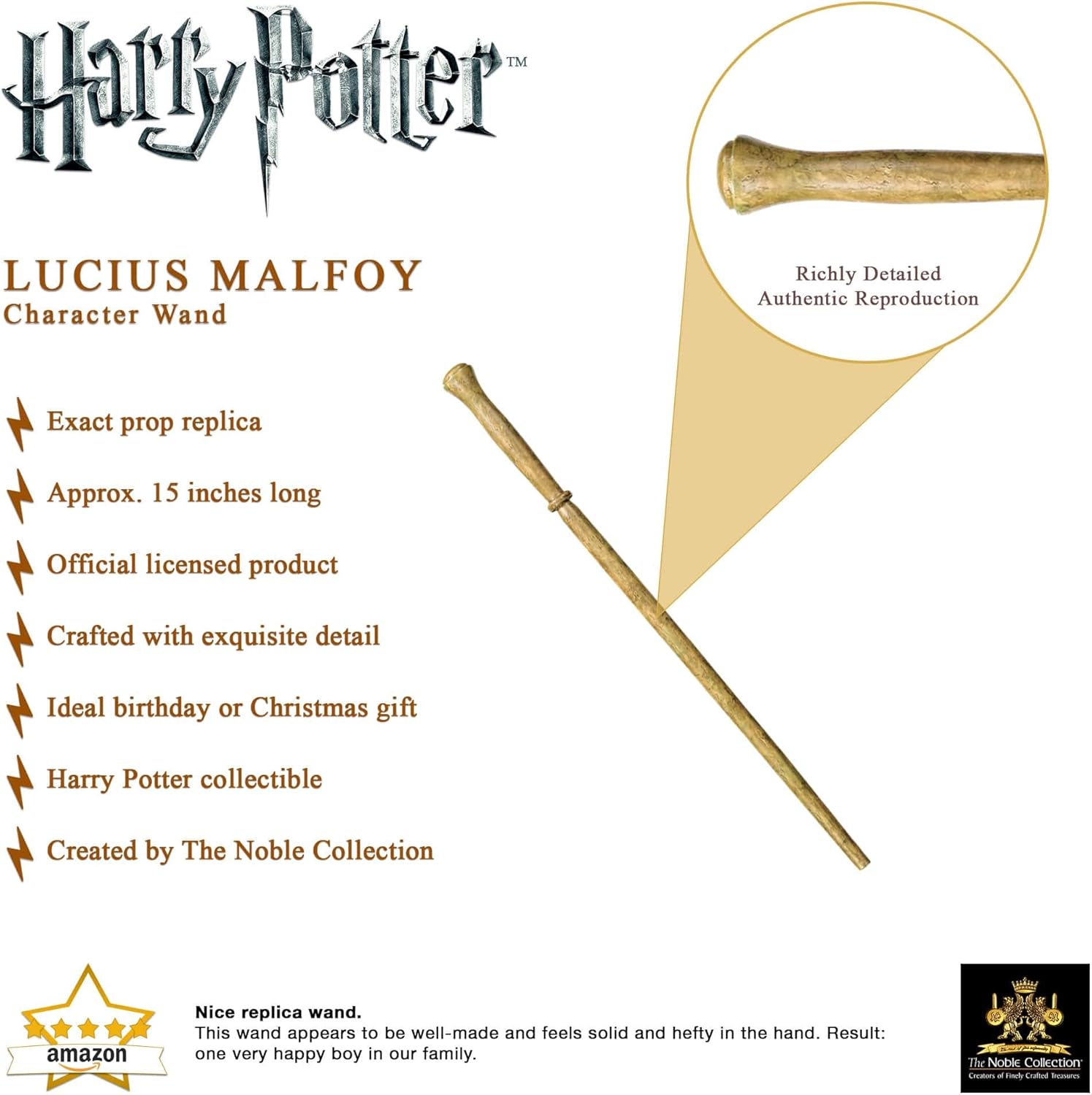 Harry Potter: Lucius Malfoy Wand - Bacchetta