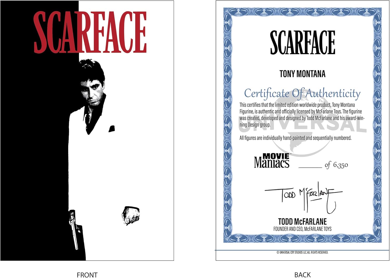 Scarface: Movie Maniacs PVC Statue Tony Montana 17 cm