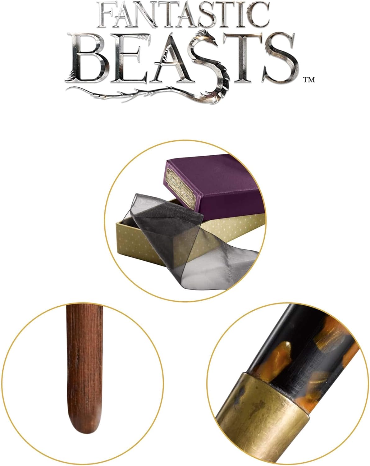 Fantastic Beasts: Harry Potter - Theseus Scamander Wand - Ollivander Bacchetta