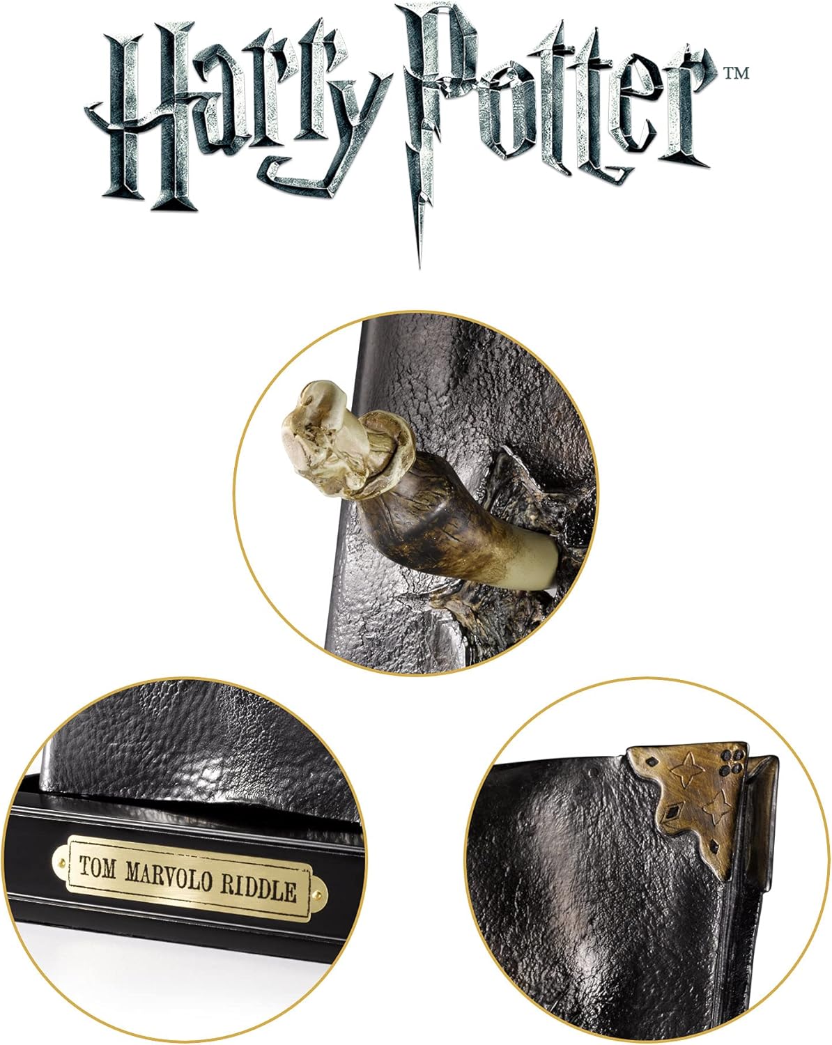 Harry Potter: Replica 1:1 Diario Basilisk Fang and Tom Riddle Diary Voldemort