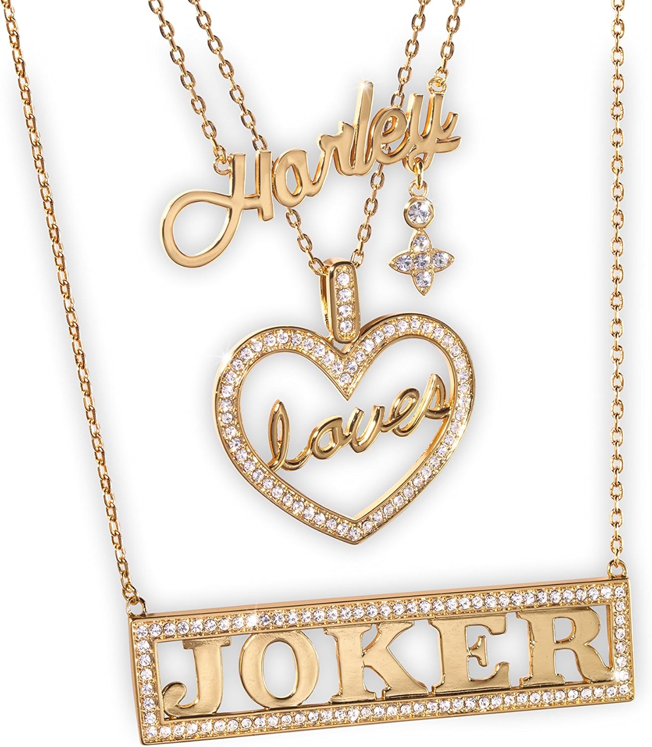 Dc Comics: Harley Quinn Loves Necklace Set Joker - Collana