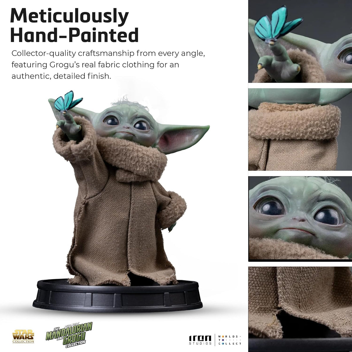 The Mandalorian & Grogu Grogu Collection Statue Grogu Butterfly Wonder