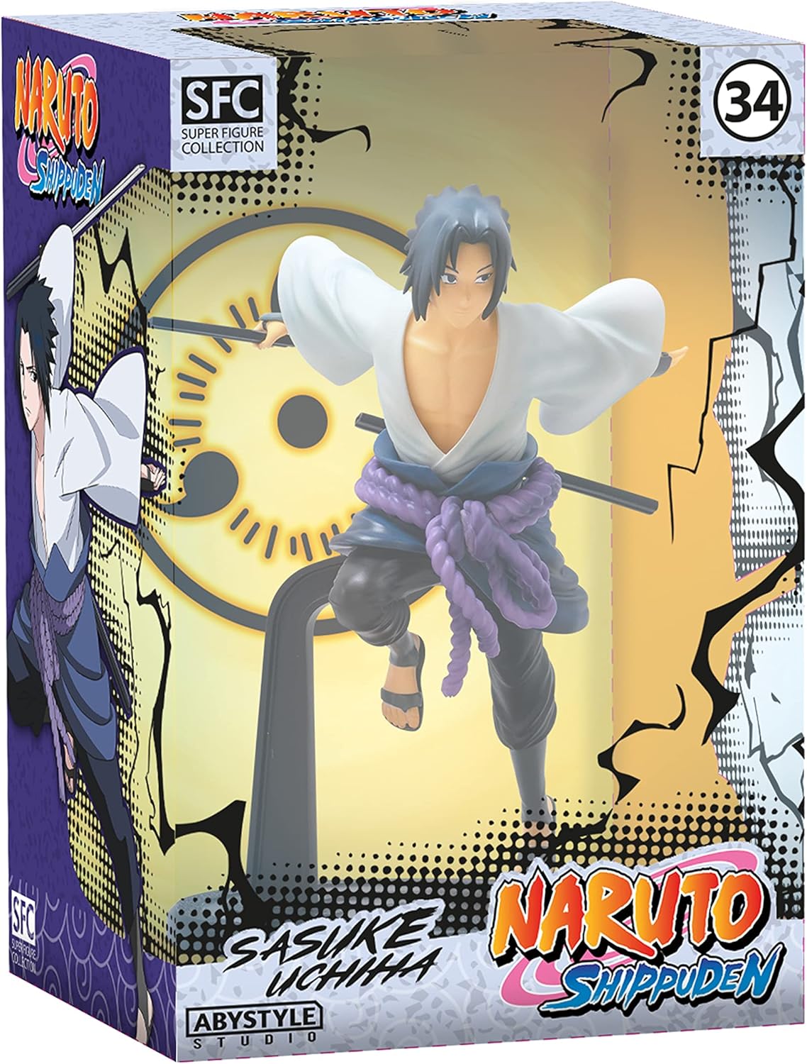 Naruto: shippuden: sasuke - super figure collection 1:10 pvc statue