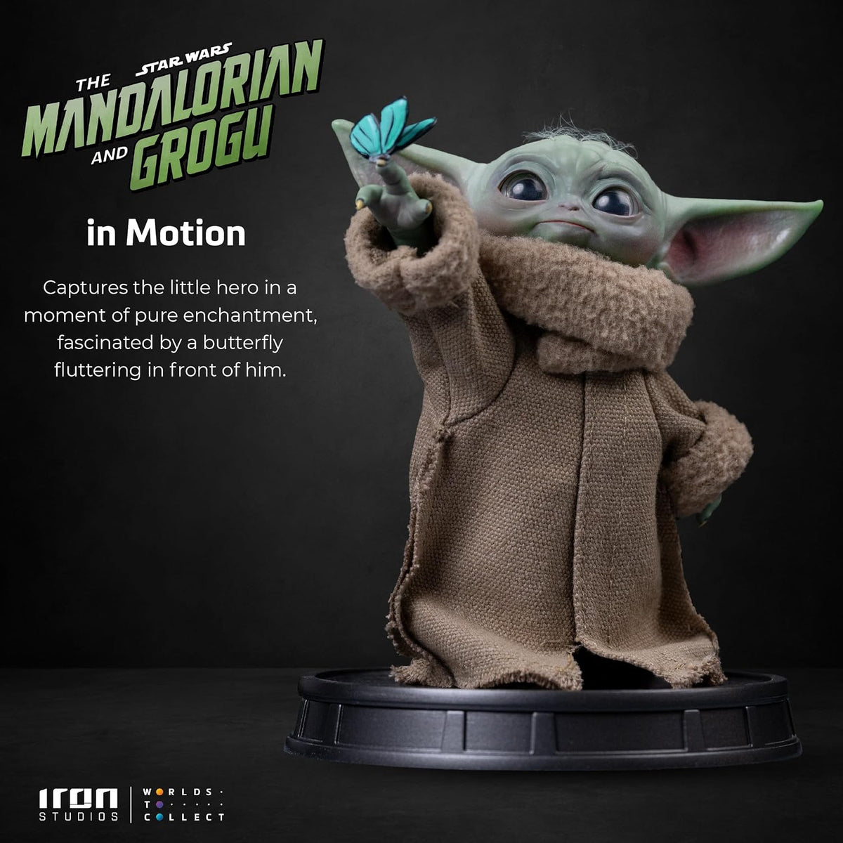 The Mandalorian & Grogu Grogu Collection Statue Grogu Butterfly Wonder
