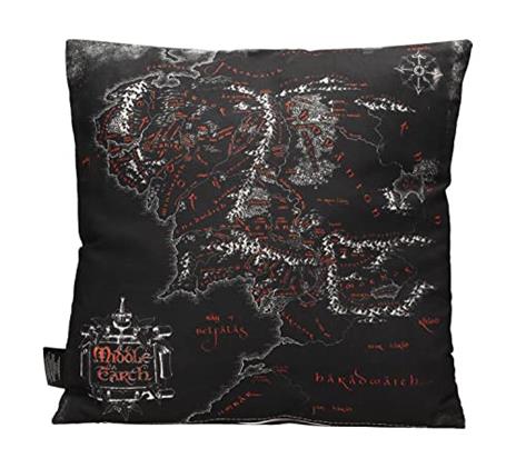 The Lord Of The Rings: Map Of Middle Earth Square Cuscino