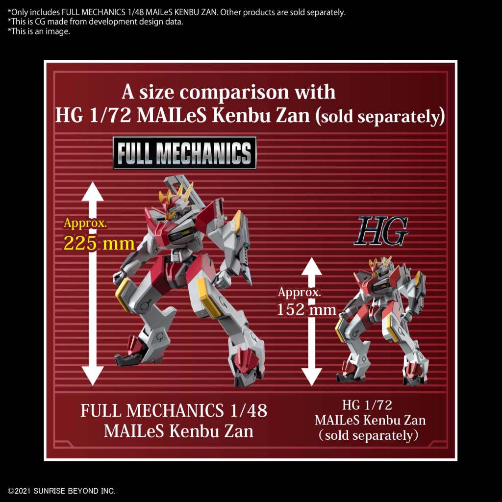 Gunpla: Bandai Model Kit - Full mechanics mailes kenbu zan 1/48