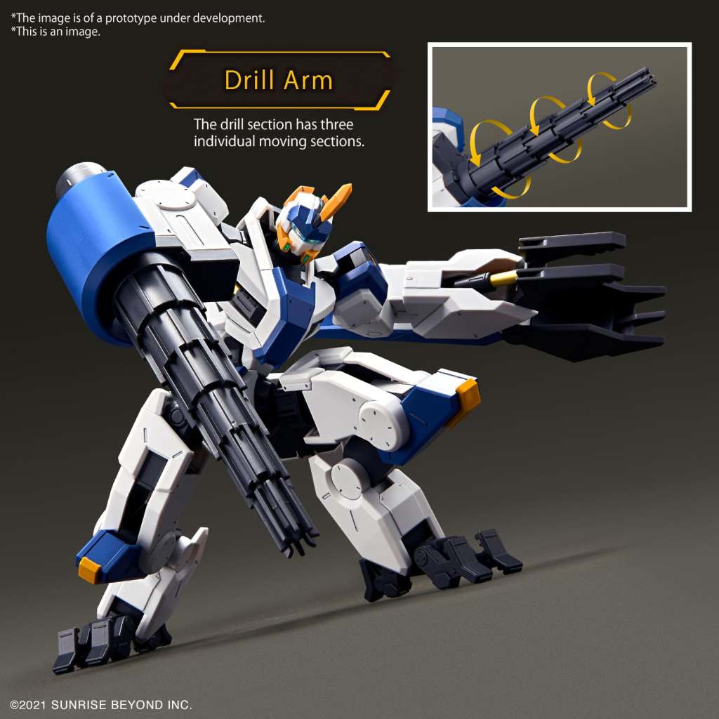 Gunpla: Bandai Model Kit - HG Mailes Byakuchi (Drill & Clawarm) #15 1/72