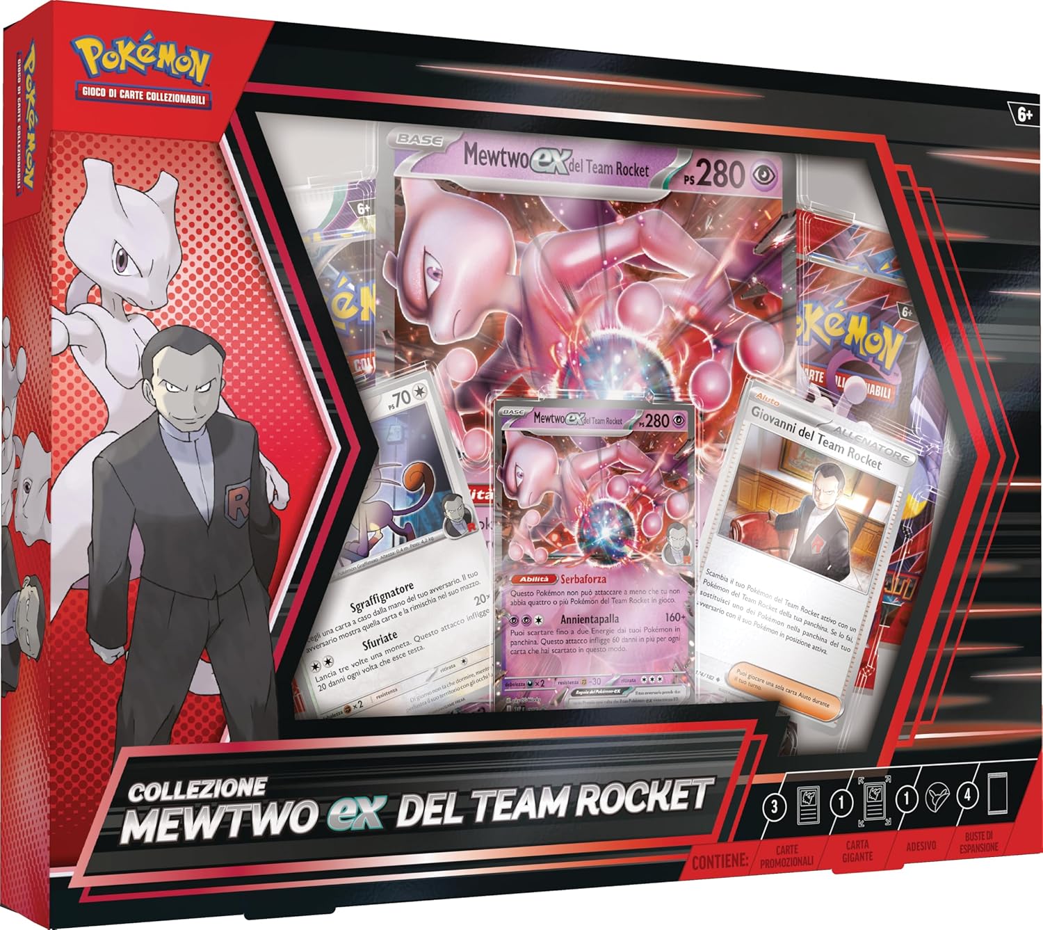 Pokemon TCG: Collezione Mewtwo ex del Team Rocket - ITA