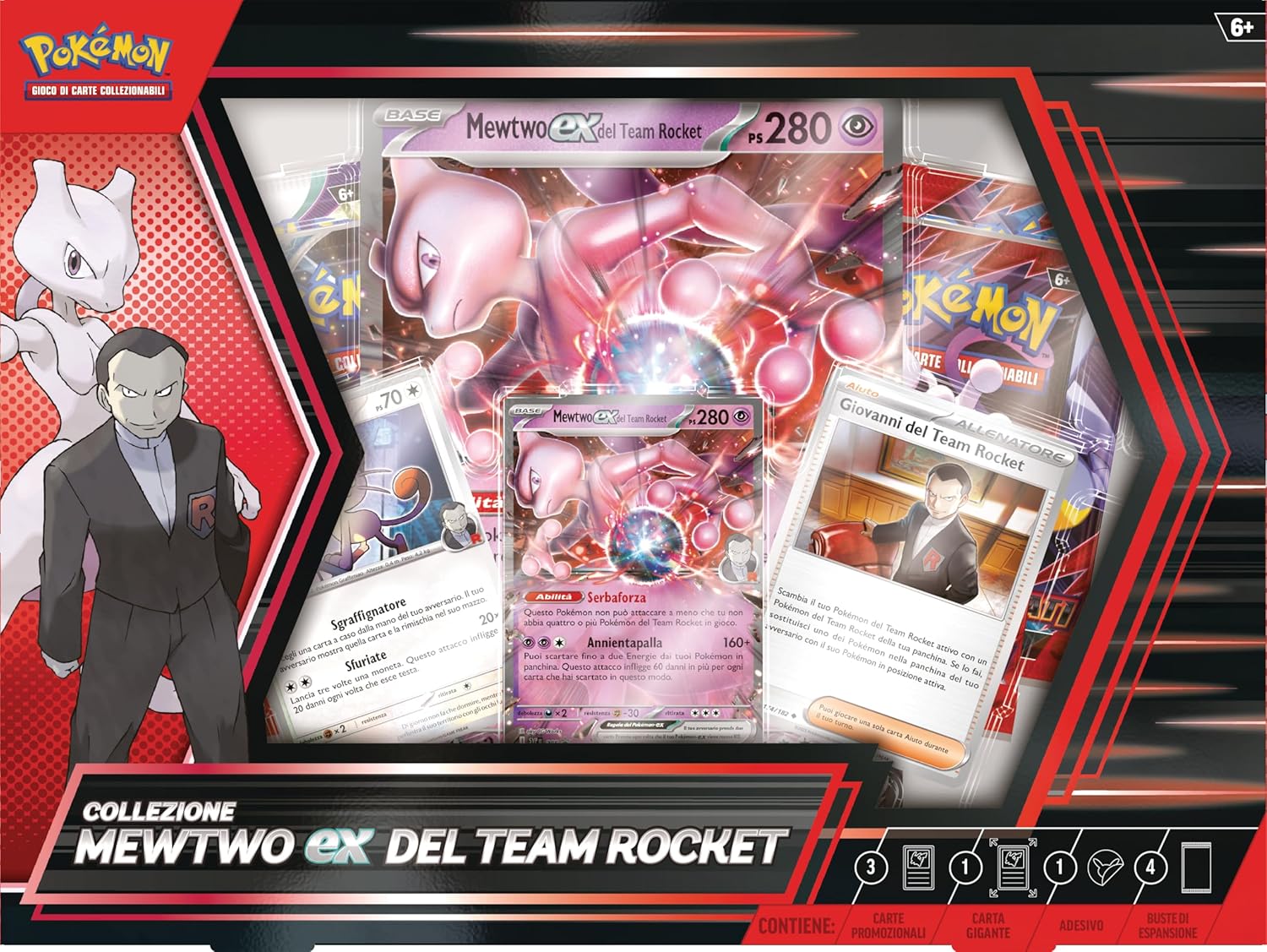 Pokemon TCG: Collezione Mewtwo ex del Team Rocket - ITA