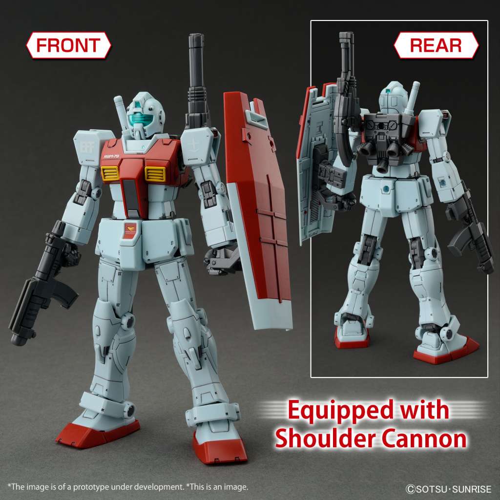 Gunpla: Bandai Model Kit - HG gm shoulder cannon / missile pod 1/144 RGM - 79