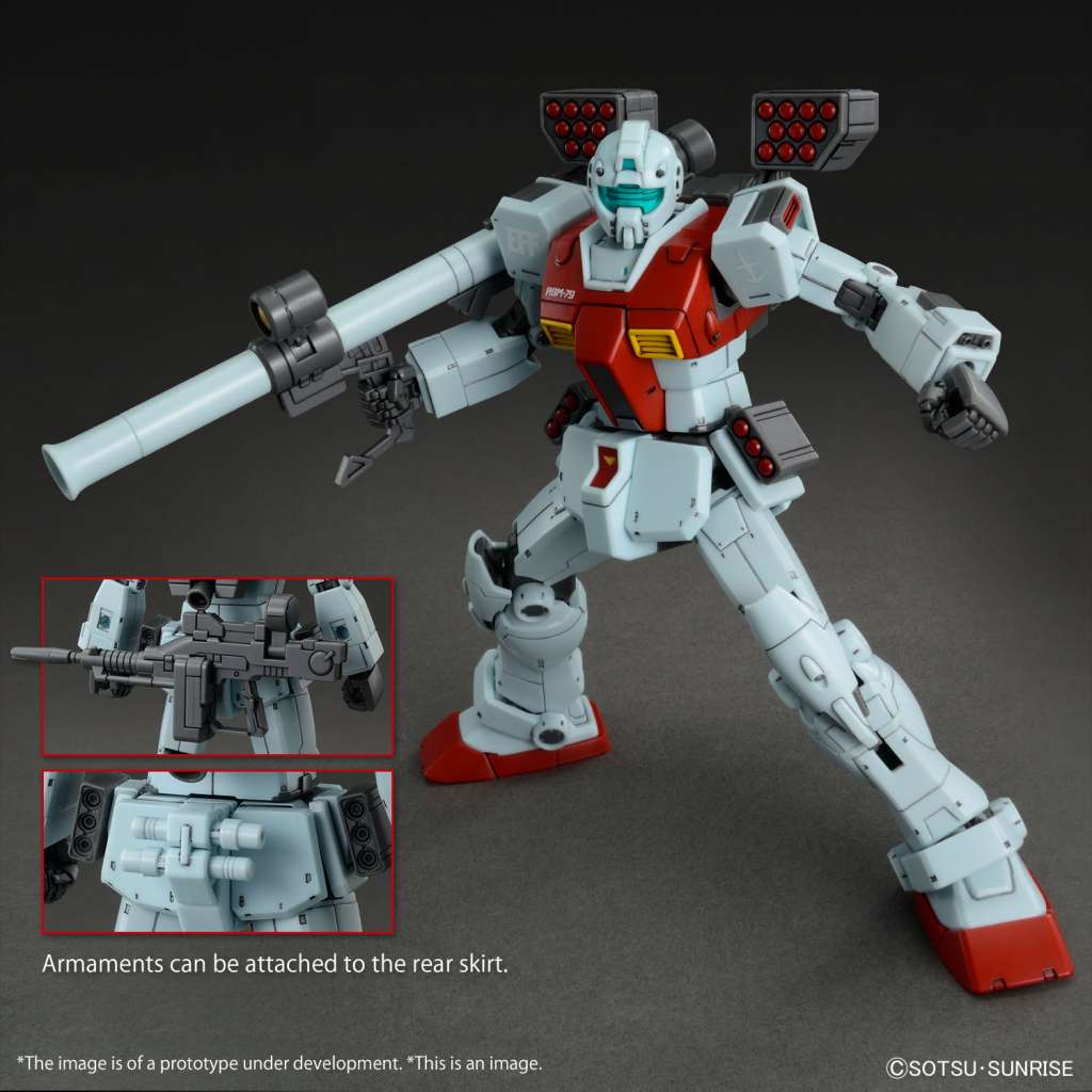 Gunpla: Bandai Model Kit - HG gm shoulder cannon / missile pod 1/144 RGM - 79